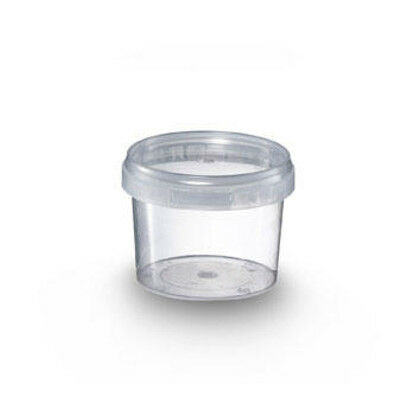 Transparent Cup with Lid, 100ml